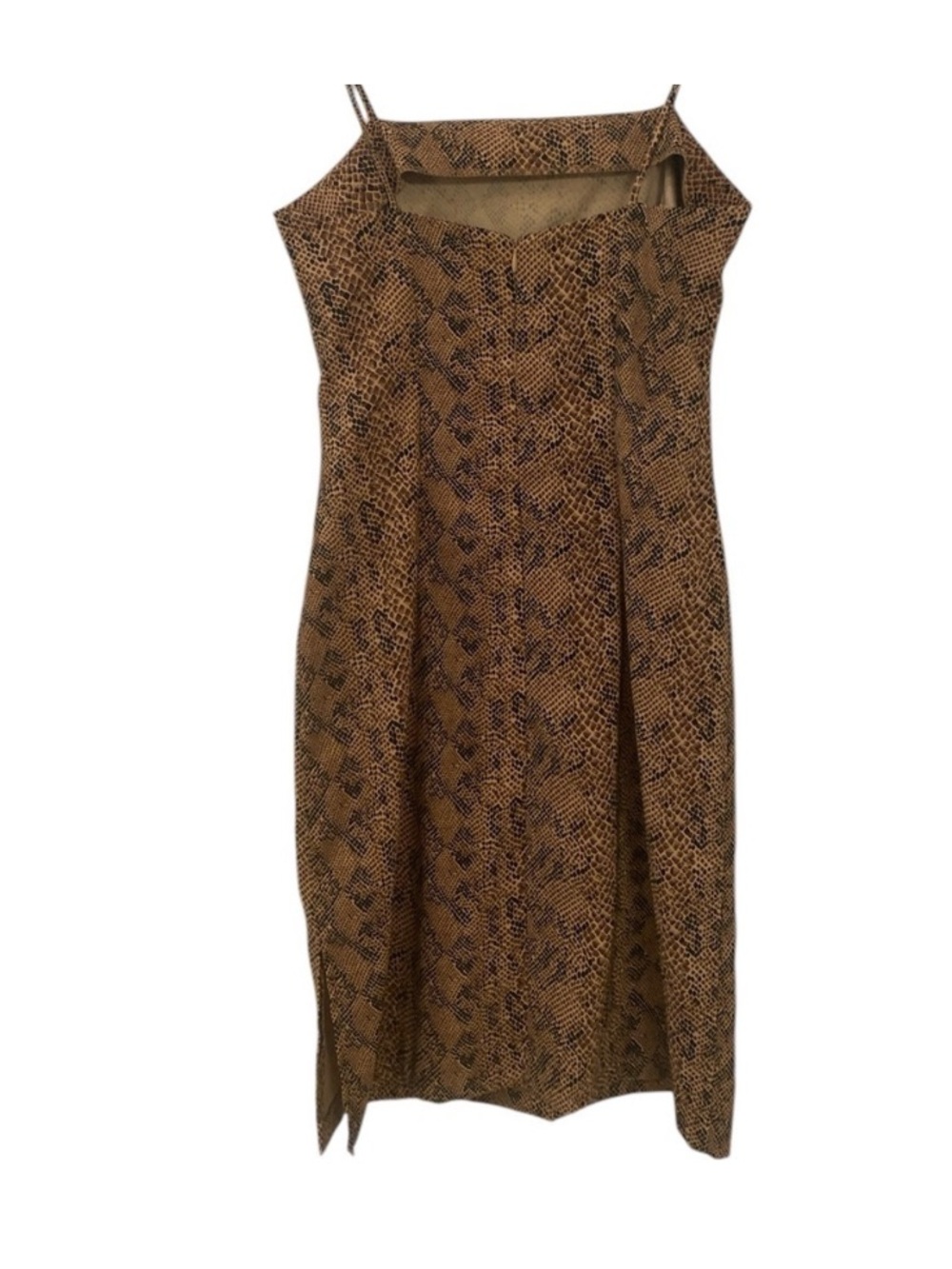 Heart Soul Womens Vintage 90s Snakeskin Print Dress - Picture 5 of 7
